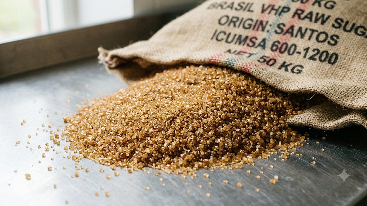 Brazilian VHP raw sugar